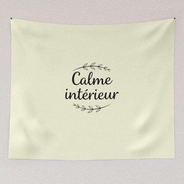 Aperçu de l'œuvre Design Méditation – Calme Intérieur – Citation Zen créée et vendue par Thethe-Shop.