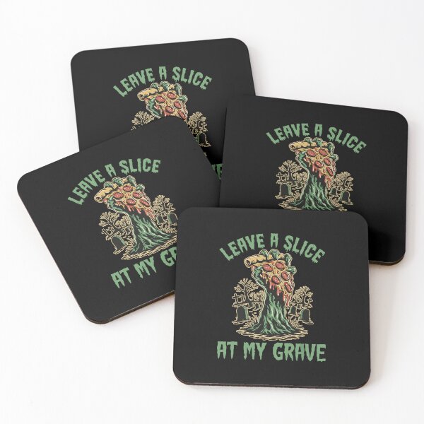 Item preview, Leave A Slice At My Grave Zombie Skeleton Pizza Lover designed and sold by barrycantre11.