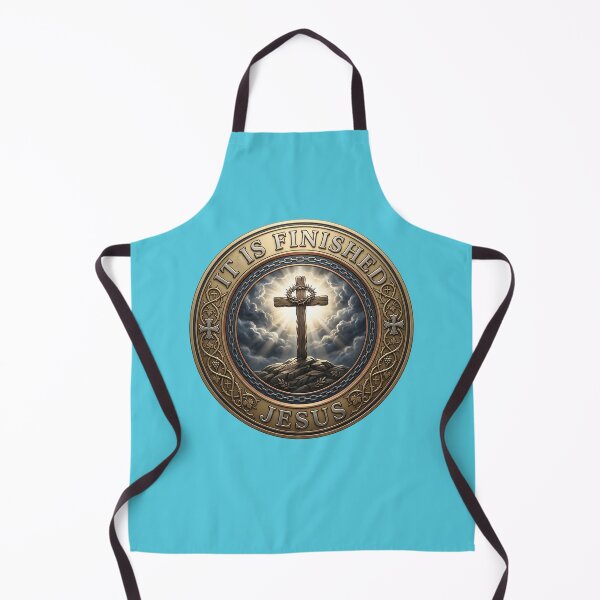 Item preview, Christian Cross “It Is Finished” Shirt – Easter Faith Badge Tee designed and sold by relso.