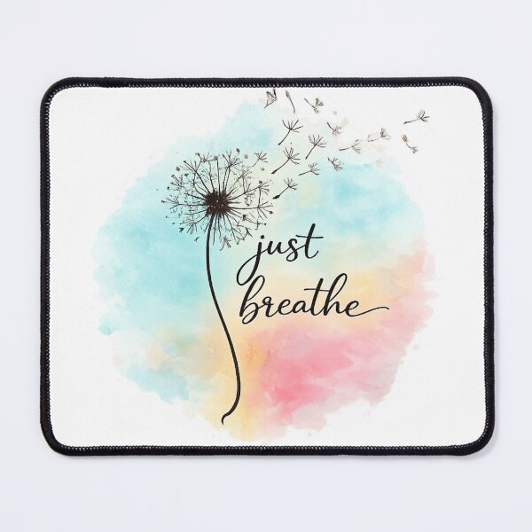 Item preview, Just Breathe Dandelion Watercolor Inspirational T-Shirt designed and sold by PrintSquad.