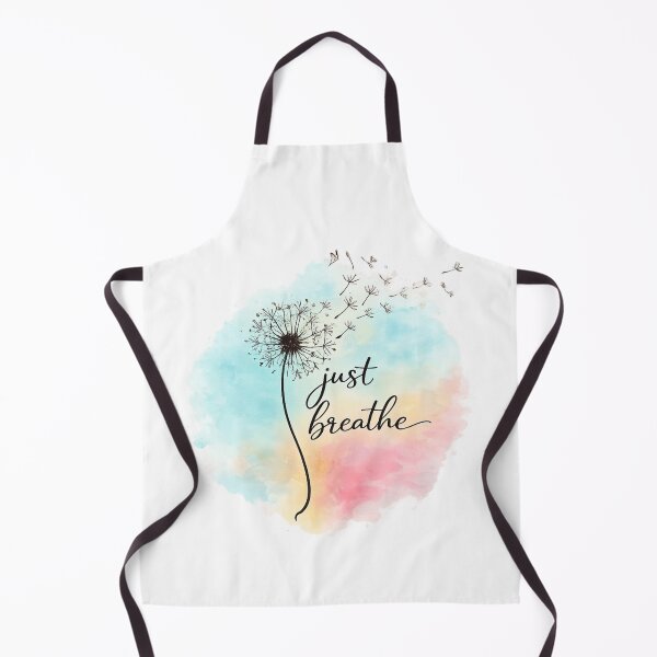 Item preview, Camiseta inspiradora con diseño de diente de león en acuarela "Just Breathe" designed and sold by PrintSquad.