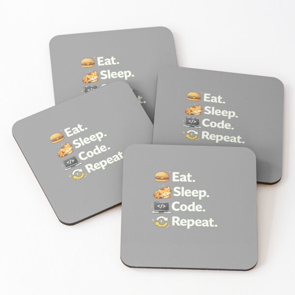 Item preview, eek – Eat Sleep Code Repeat – Programmer Life designed and sold by Thethe-Shop.