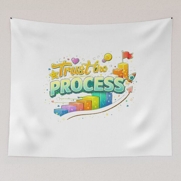 Item preview, Geek Minimalist – Trust the Process – Tech Quote designed and sold by Thethe-Shop.
