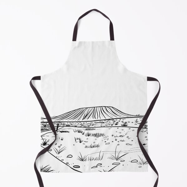 Item preview, Amboy Crater Mojave Desert - Route 66 Line Art Illustration designed and sold by TheArtOfTreble.