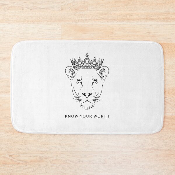 Item preview, Know Your Worth – Lioness Queen Empowerment Aesthetic Design designed and sold by Aura.Creative.