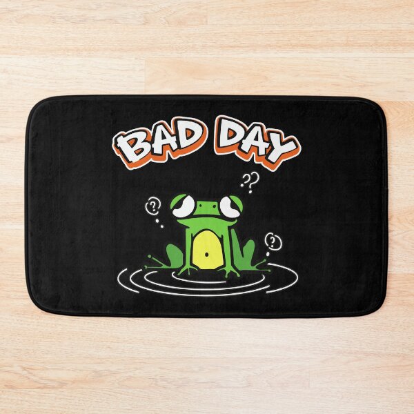 Item preview, Bad Day Frog Relatable Confused Toad Cartoon designed and sold by Taridesign.