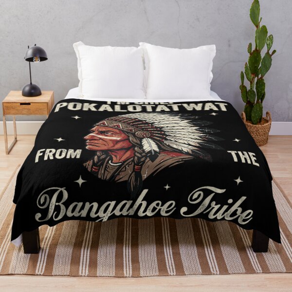 Item preview, Chief Pokalotatwat From The Bangahoe Tribe Funny Sarcastic Native American Style Art designed and sold by EricCotanori.