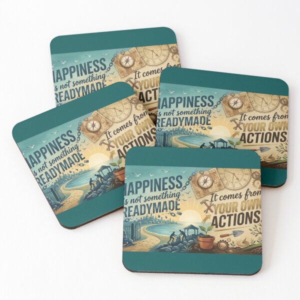 Item preview, Happiness Is Not Readymade Dalai Lama Quote Art designed and sold by KabronX.