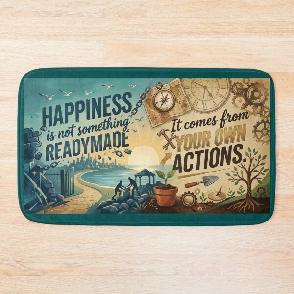 Item preview, Happiness Is Not Readymade Dalai Lama Quote Art designed and sold by KabronX.