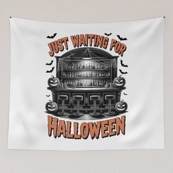 Item preview, Halloween Spooky Season Fall Halloween JUST WAITING FOR HALLOWEEN designed and sold by Formatage.