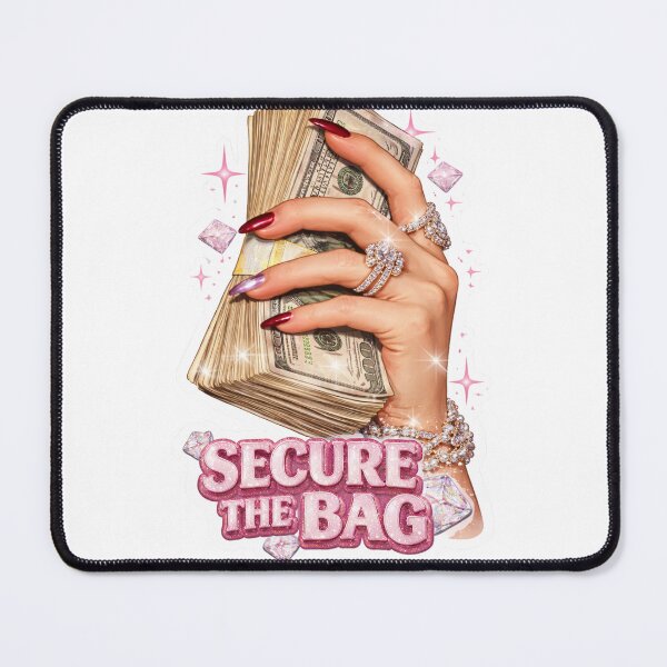 Item preview, Secure The Bag – Pink Money Baddie Aesthetic Design designed and sold by Aura.Creative.