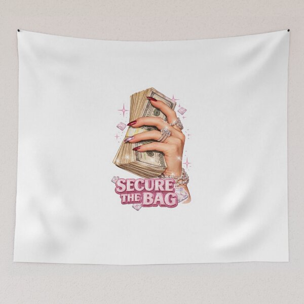 Item preview, Secure The Bag – Pink Money Baddie Aesthetic Design designed and sold by Aura.Creative.