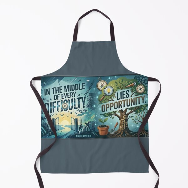 Item preview, Albert Einstein Opportunity in Difficulty Panoramic Art designed and sold by KabronX.