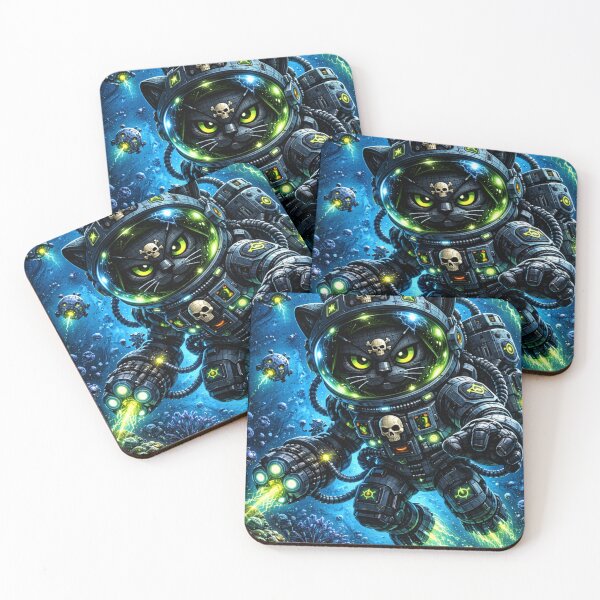 Item preview, “Deep Sea Cyber Cat” designed and sold by FontheadArt.
