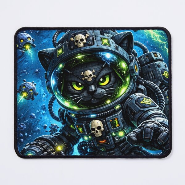 Item preview, “Deep Sea Cyber Cat” designed and sold by FontheadArt.
