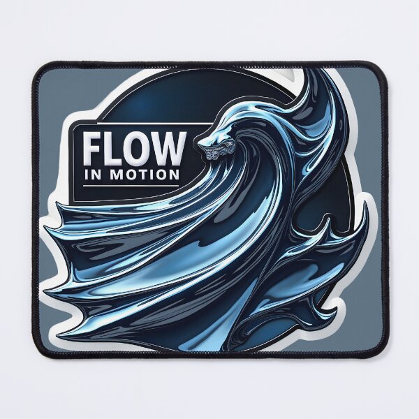 Item preview, Flow in Motion — Metallic Wave Sticker designed and sold by Creative-RE.