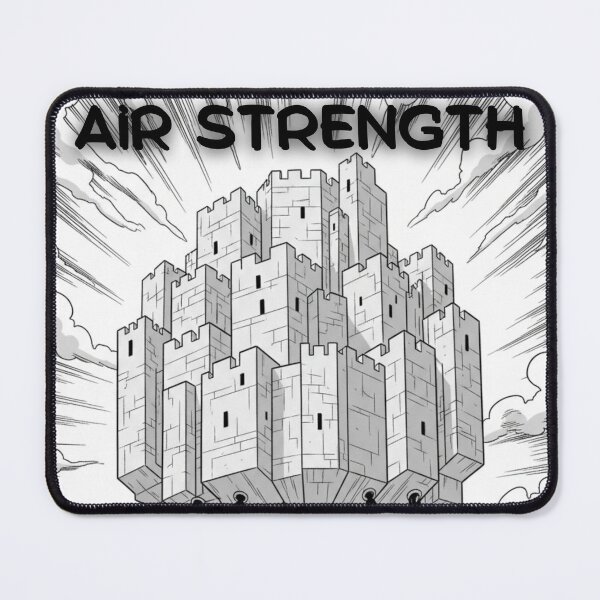 Item preview, Scene of an air fortress, in a minimalist comic or manga style designed and sold by Gamershop22025.