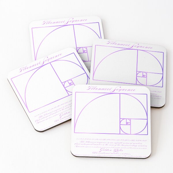 Item preview, Fibonacci sequence Golden ratio Purple designed and sold by SacredTemple888.