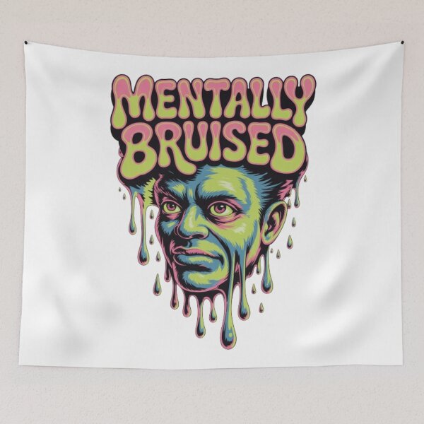 Item preview, Mentally Bruised – Psychedelic Melting Mind Graphic designed and sold by NewUSShop.