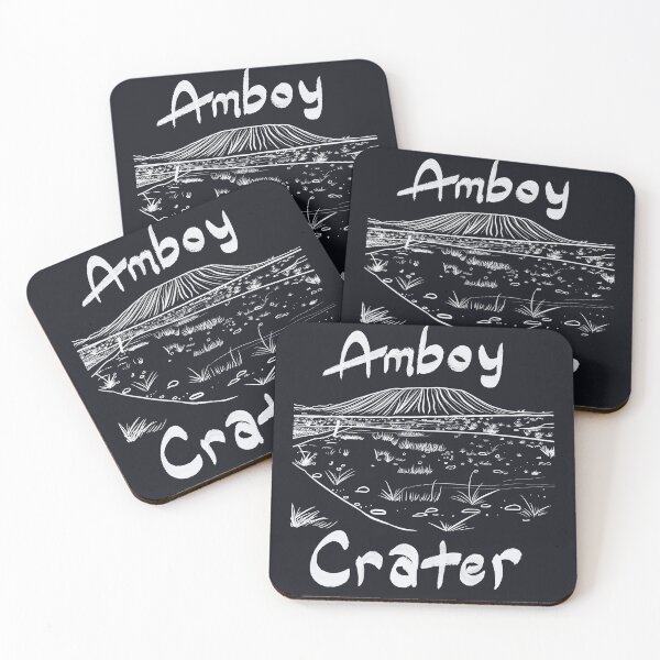 Item preview, Amboy Crater Route 66 - White Line Desert Illustration designed and sold by TheArtOfTreble.