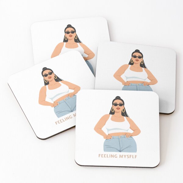 Item preview, Feeling Myself – Confident Curvy Girl Body Positive Design designed and sold by Aura.Creative.