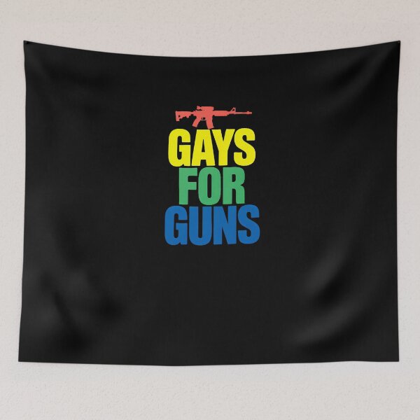 Item preview, Gays for Guns Rainbow Gay Pride Gun Rights 2nd Amendment designed and sold by Formatage.