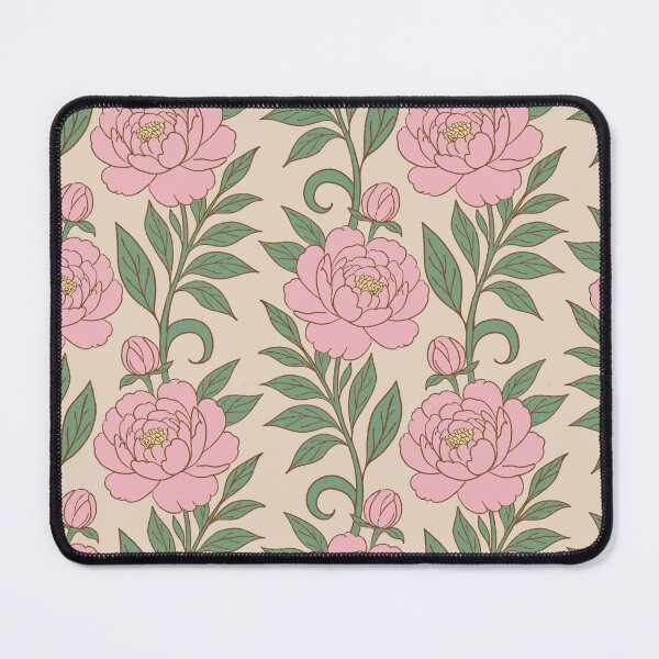Item preview, Large Scale of Pink Peony Watercolor Seamless Pattern without dots — Vintage Botanical Floral designed and sold by DColourMuse.