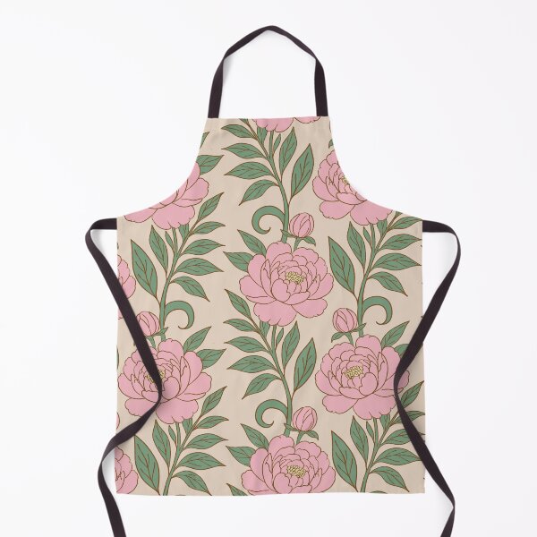 Item preview, Large Scale of Pink Peony Watercolor Seamless Pattern without dots — Vintage Botanical Floral designed and sold by DColourMuse.