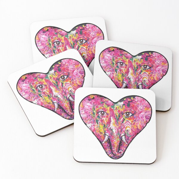 Item preview, Psychedelic Elephant Heart – Abstract Love & Strength Art designed and sold by BigBobInk.