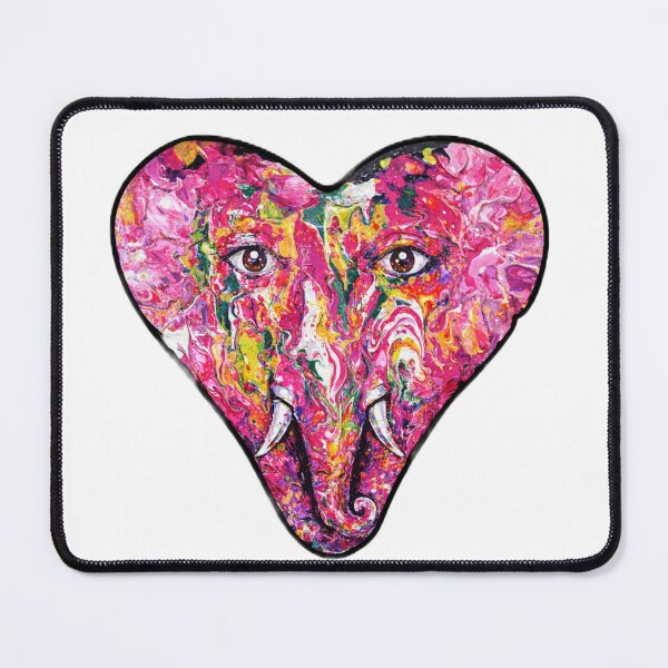 Item preview, Psychedelic Elephant Heart – Abstract Love & Strength Art designed and sold by BigBobInk.