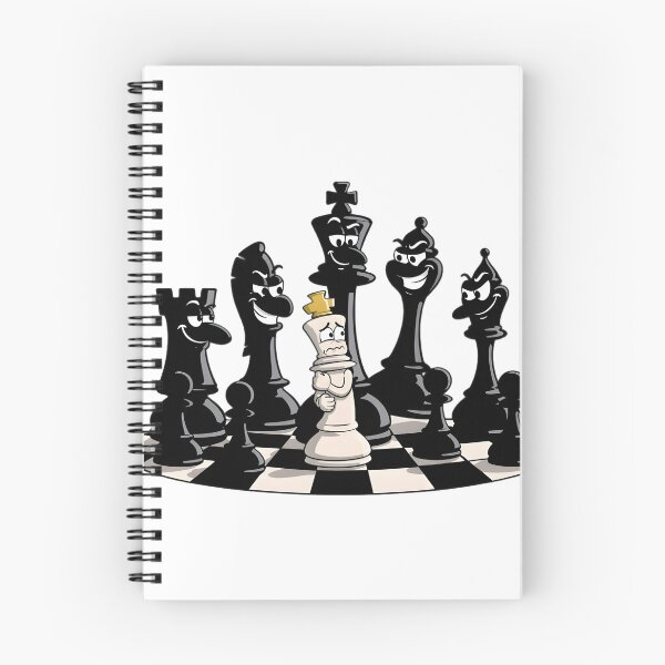 Item preview, Funny Chess King Surrounded – Cartoon Strategy Design designed and sold by ArdjaN_PL.