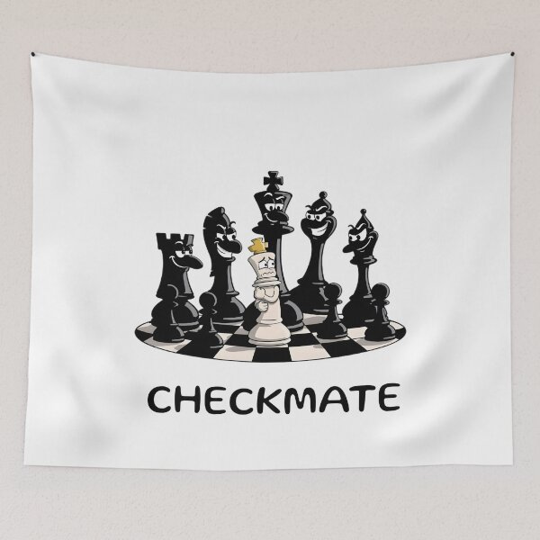 Item preview, Funny Chess King Surrounded – Cartoon Strategy Design designed and sold by ArdjaN_PL.