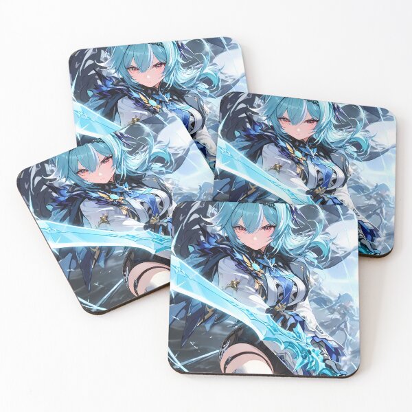Item preview, Eula Genshin Impact Epic Ice Blade Duel Stormy Aura designed and sold by 108Recordings.