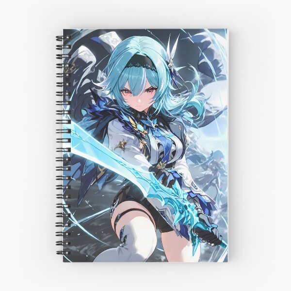Item preview, Eula Genshin Impact Epic Ice Blade Duel Stormy Aura designed and sold by 108Recordings.