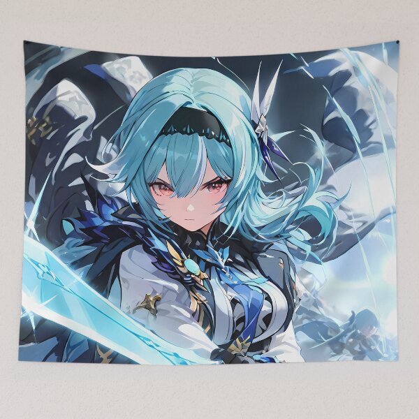 Item preview, Eula Genshin Impact Epic Ice Blade Duel Stormy Aura designed and sold by 108Recordings.