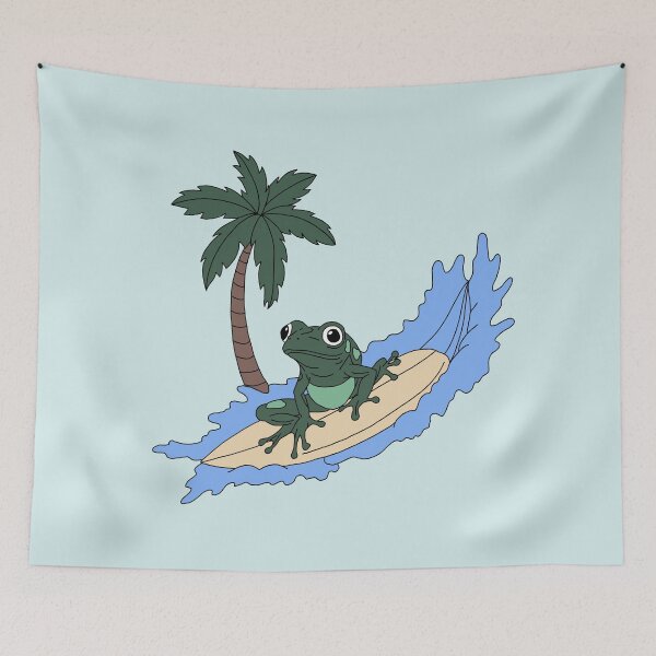 Item preview, Cool Surfing Frog designed and sold by Pamelarts.
