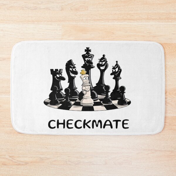 Item preview, Checkmate Chess Funny Design – Surrounded King Cartoon designed and sold by ArdjaN_PL.