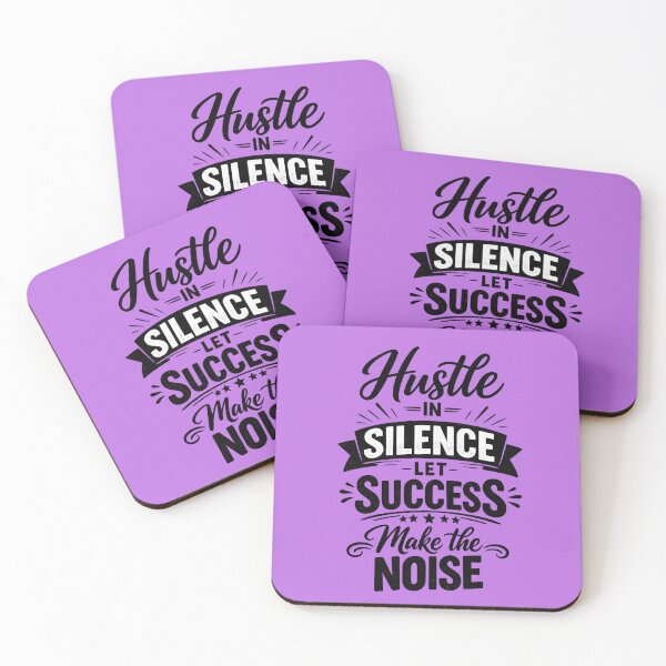 Item preview, Hustle in Silence Let Success Make the Noise. Motivational Quote designed and sold by DesignHouse07.