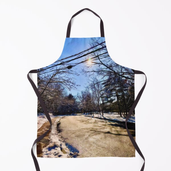 Item preview, A Snowy Path – Winter Sunrise Road Landscape Photography by Pamela Storch designed and sold by Pamela Storch.