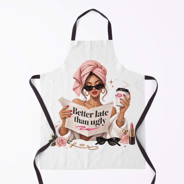 Item preview, Better Late Than Ugly – Glam Baddie Morning Aesthetic Design designed and sold by Aura.Creative.