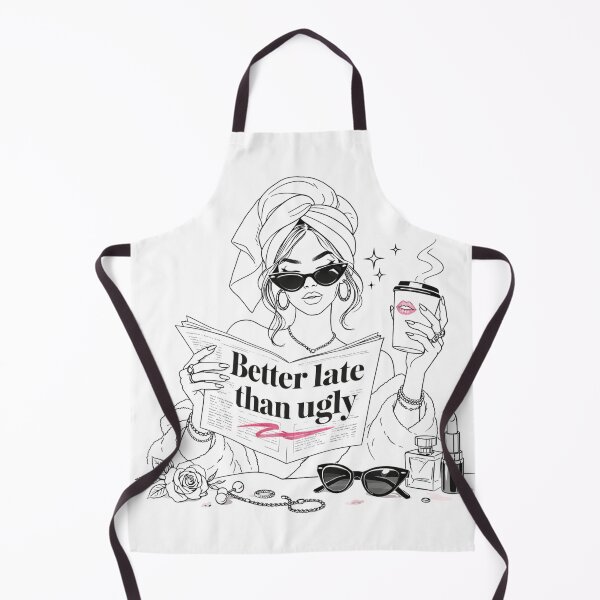 Item preview, Better Late Than Ugly – Dark Glam Baddie Aesthetic Design designed and sold by Aura.Creative.