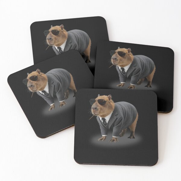 Item preview, Funny Big Boss Capybara In Suit Sunglasses Water Pig Lover designed and sold by RDGNR.