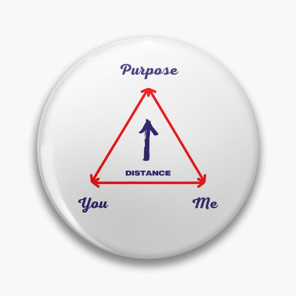 Item preview, The Purpose You Me Distance Triangle Diagram designed and sold by RDGNR.