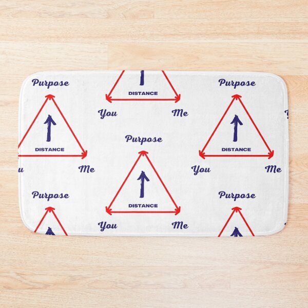 Item preview, The Purpose You Me Distance Triangle Diagram designed and sold by RDGNR.