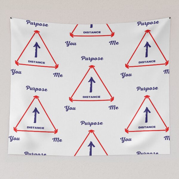 Item preview, The Purpose You Me Distance Triangle Diagram designed and sold by RDGNR.