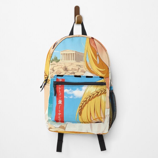 Item preview, ATHENS Greece - 90s Retro Anime Travel Poster - Mythological Mediterranean designed and sold by ShadowsInk.