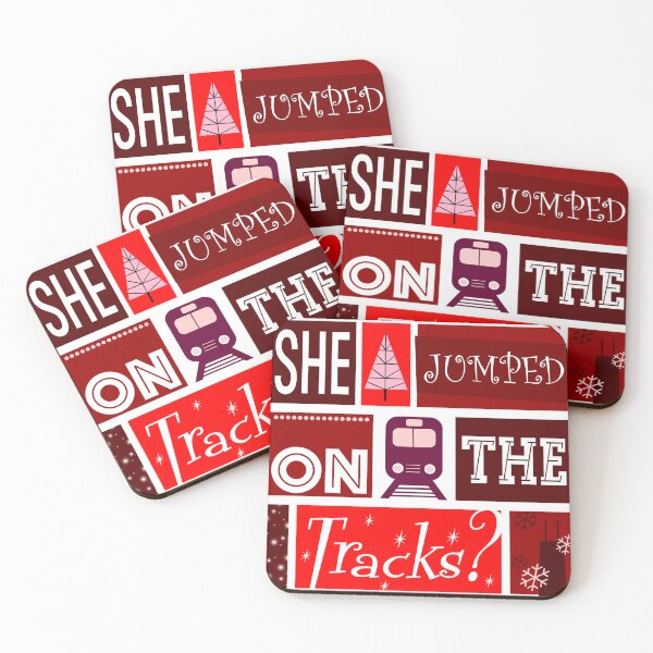 Item preview, She Jumped On The Tracks? designed and sold by Normbot2000.