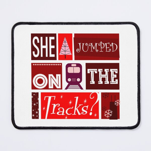 Item preview, She Jumped On The Tracks? designed and sold by Normbot2000.