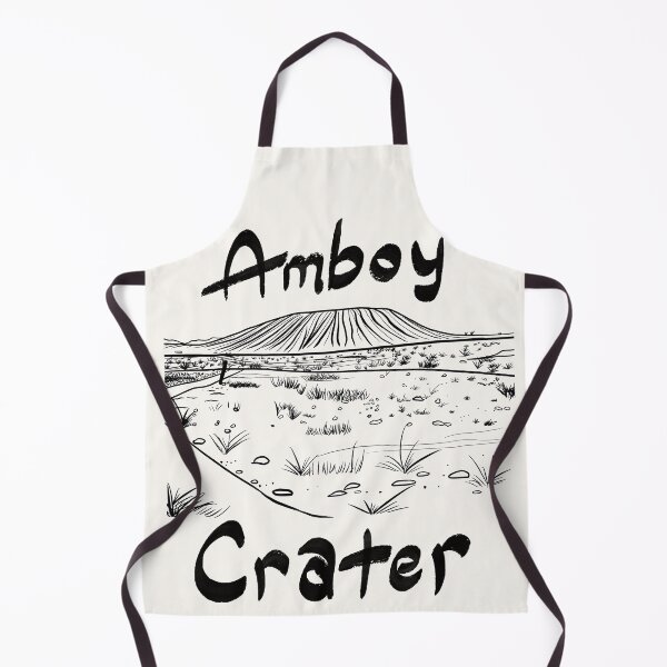 Item preview, Amboy Crater Route 66 - Bold Black Line Desert Illustration designed and sold by TheArtOfTreble.