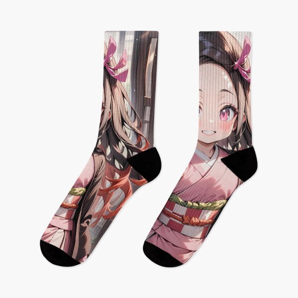 Item preview, Nezuko Kamado kimetsu no yaiba Chibi Running Petals Joyful designed and sold by 108Recordings.